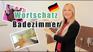 Wortschatz Badezimmer 🇩🇪  German bathroom vocabulary [upl. by Atnauqal]