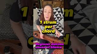 The Sound of Silence really easy mountain dulcimer lesson mountaindulcimer ukulele dulcimer [upl. by Huxley]