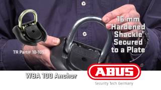 ABUS WBA 100 GRANIT WALLFLOOR ANCHOR Operational Demo [upl. by Yhpos]