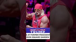 Hulkamania ‘Still Runnin Wild’ in 2024 🇺🇸 hulkhogan hulkamania trump usa wwe [upl. by Essej]