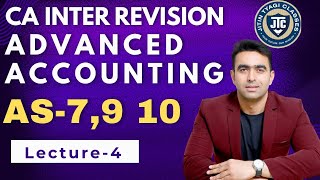 Lecture 4  AS7910  FREE CA INTER REVISION JAN 2025 ADV ACCOUNTING BY CA CS JITIN TYAGI [upl. by Yadsnil]