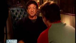 Stallone Water  Access Hollywood [upl. by Bevon]