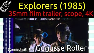 Explorers 1985 35mm film trailer scope 4K [upl. by Arriek]