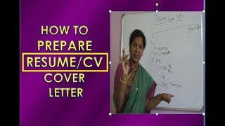 HOW TO WRITE RESUMECV COVER LETTER [upl. by Ashlen]