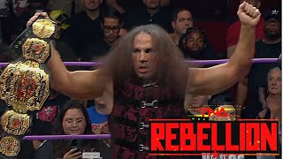 El Explosivo Regreso de Matt Hardy a TNA Rebellion 2023 en Español [upl. by Scoles]