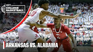 No 2 Alabama holds on vs Arkansas‼️  Full Game Highlights  ESPN College Basketball [upl. by Reinhart]