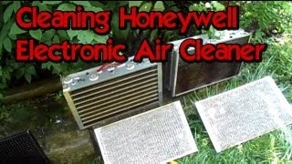 Cleaning Honeywell Electronic Air Cleaner in CNC Room [upl. by Eelrihs]