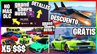 NUEVA ACTUALIZACION DETALLES GTA 6 NO MÁS DLC´S X5 DINERO DESAFIO BILLONARIO amp MÁS  GTA Online [upl. by Volnak393]