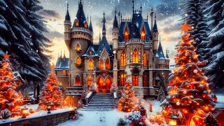 Christmas Castles 8 Hrs of Joyful Festive Music and Amazing Holiday Images Celebrate like a Royal [upl. by Bunting]