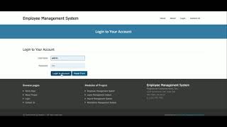 Employee Management System PHP and Mongo Database [upl. by Skantze]