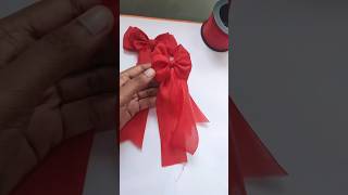 Bow hairband at home 🏠shorts diy bow youtubeshorts ytshorts art ribbon hairbandgirls easy [upl. by Kartis645]