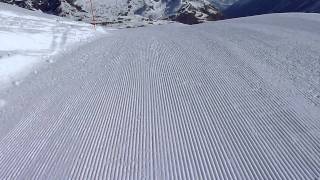 CH  Zermatt  Ski ride from Furggsattel to Furi [upl. by Refeinnej]