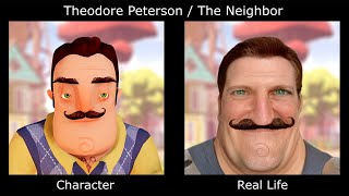 HELLO NEIGHBOR Characters In Real Life [upl. by Olympe770]