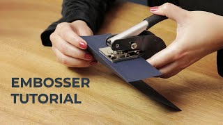 Custom Embosser Tutorial [upl. by Ahsiekar]