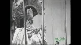 Pope Benedict XV on Sedia Gestatoria [upl. by Bruell]