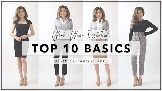 10 WORKWEAR ESSENTIALS Every Woman Needs to Own  How to Start Your First Work Wardrobe  Miss Louie [upl. by Kan]