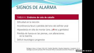 Lumbalgia mecánica e inflamatoria  Dra Eliana Ayala [upl. by Marteena596]