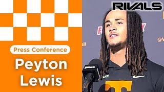 Tennessee football freshman RB Peyton Lewis talks first year with Vols Dylan Sampson [upl. by Euqinehs]