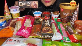 ASMR EATING ICECREAM🥶🍦MAGNUM ALMONDAMUL EPICKWALITY WALLSCHOCO BAR FOOD EATING [upl. by Faucher]