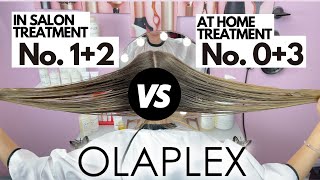 WHAT IS OLAPLEX Olaplex SALON TREATMENT N1amp2 vs HOME TREATMENT N0amp3 [upl. by Eanad882]