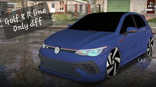 GOLF 8 R Line 2023 Only Dff Mod for GTA SA Android [upl. by Kingdon]