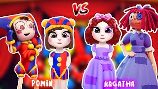 Ragatha vS pomni 🎀 In The amazing digital caricus my Talking Angelam 2 🆕 I became a seamstress [upl. by Eicam]