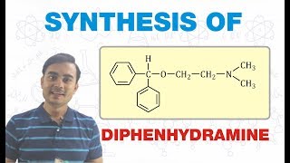 SYNTHESIS OF DIPHENHYDRAMINE  MEDICINAL CHEMISTRY  GPAT BPharm 5th SEMESTER [upl. by Yliah]