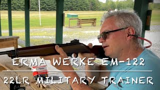 Erma Werke EM122 22lr M1 carbine military trainer at the range [upl. by Reube]