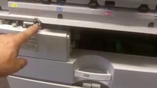 How to replace Waste Toner Bottle on older Lanier Ricoh Savin color copiers 2019 [upl. by Yung]