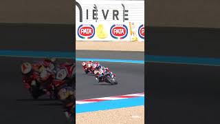 Vierge 🆚 Petrucci for P4 🔥  2024 FrenchWorldSBK 🇫🇷 [upl. by Hoj]