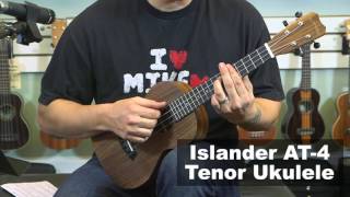 Islander AT4 Acacia Tenor Ukulele Demo quotWade in the Waterquot [upl. by Nnyrb]