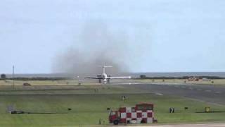 RAF 101 Sqn VC10 takes off from Leuchars [upl. by Eissehc]