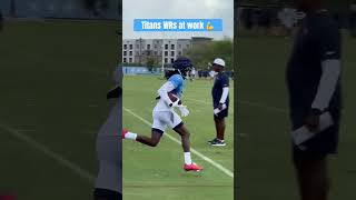 Calvin Ridley Treylon Burks and Tyler Boyd looking sharp at Titans practice today 🔥 shorts nfl [upl. by Wynny612]