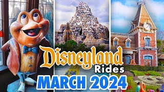 Disneyland Rides  March 2024 POVs 4K 60FPS [upl. by Lehrer]