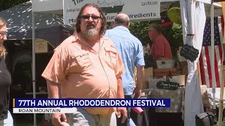 77th Annual Rhododendron Festival kicks off in Roan Mountain [upl. by Nickey]