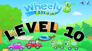 Wheely 8 Aliens Walkthrough Level 10 with 3 Stars [upl. by Nowtna]