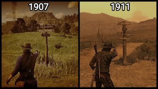 John Marstons Dead Eye Difference In 1907 Vs 1911 [upl. by Ardna]