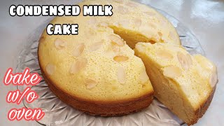 CONDENSED MILK CAKE  WITHOUT OVEN [upl. by Maccarthy]