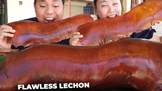 The most Flawless amp Crispiest Lechon we ever tasted [upl. by Nohpets]