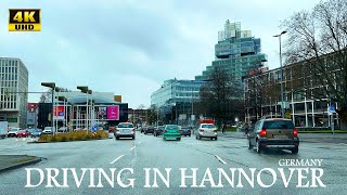 Driving in Hannover Germany  4K UHD  Driving Tour  Rainy Day Drive in Hannover [upl. by Isidor]