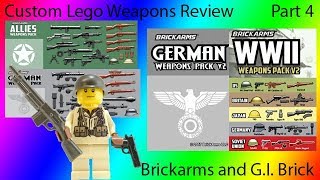 Custom Lego Weapons Review GI Brick Brickarms Part 4 [upl. by Adall]