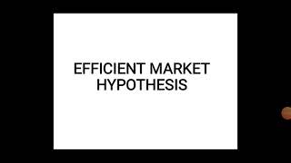 Efficient market hypothesis [upl. by Gaskins]