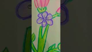 Flower drawing 🌺drawing art ritika ghai shorts flowers [upl. by Lynn]