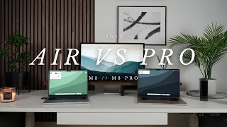 15” M3 MacBook Air vs 14” M3 Pro MacBook Pro  Which one in 2024 [upl. by Enyale764]