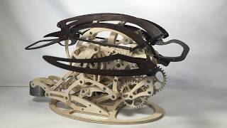 Carapace Kinetic Sculpture  Time Lapse [upl. by Ttereve]