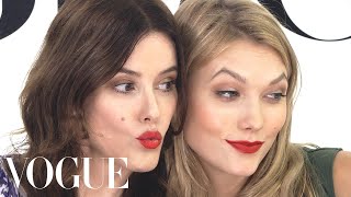 Karlie Kloss vs Lisa Eldridge NoMirror Lipstick Challenge [upl. by Refannej510]