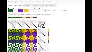 Handweavingnet Draft Color Editor [upl. by Lore184]