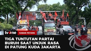 Unjuk Rasa Buruh Tuntut Hapus UU Cipta Kerja amp Revisi UMP DKI Jakarta  Kabar Petang tvOne [upl. by Owen]