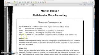 How to Format a Memo [upl. by Way]