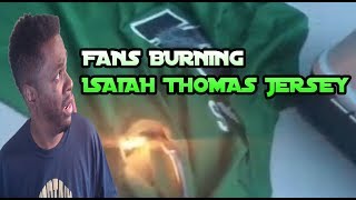 FANS BURNING ISAIAH THOMAS JERSEY [upl. by Zednanreh641]